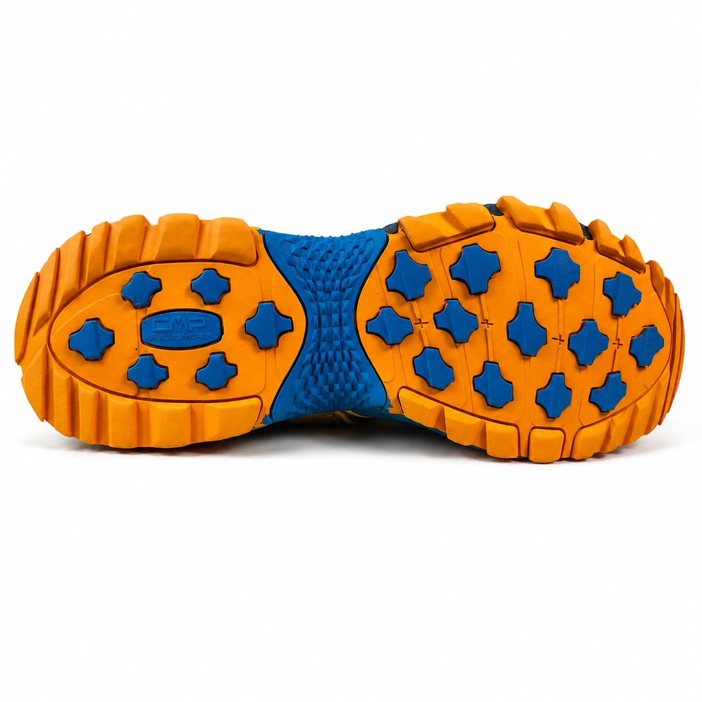 CMP Altak Men's Blue Trekking Shoes with Orange Inserts